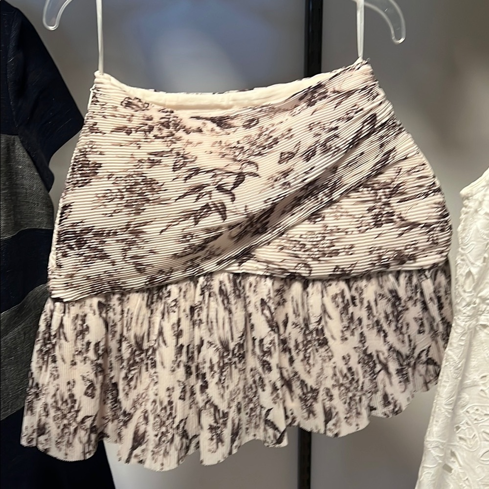 Elegant Cream and Black Women's Skirt